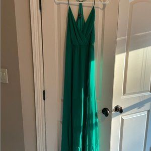 bebe Green Maxi Dress